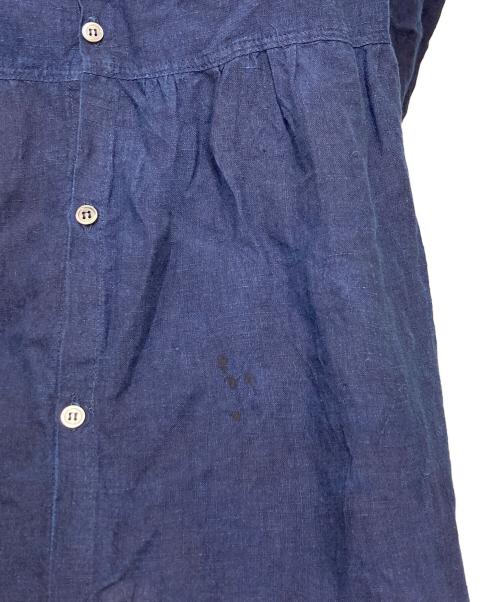 ICHI Antiquites（イチアンティークス）ICHI Antiquites (イチアンティークス) リネンシャツワンピース K/T81035 ネイビー サイズ:表記なしの古着・服飾アイテム