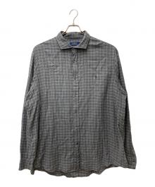 POLO RALPH LAUREN（ポロ・ラルフローレン）の古着「チェックシャツ」｜グレー