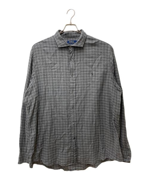 POLO RALPH LAUREN（ポロ・ラルフローレン）POLO RALPH LAUREN (ポロ・ラルフローレン) チェックシャツ グレー サイズ:XXLの古着・服飾アイテム