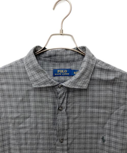 POLO RALPH LAUREN（ポロ・ラルフローレン）POLO RALPH LAUREN (ポロ・ラルフローレン) チェックシャツ グレー サイズ:XXLの古着・服飾アイテム