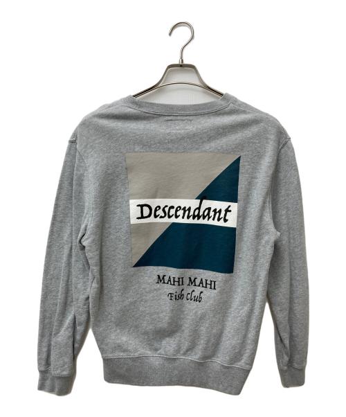 DESCENDANT（ディセンダント）DESCENDANT (ディセンダント) プリントスウェット グレー サイズ:160cm (S)の古着・服飾アイテム