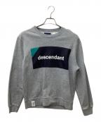 DESCENDANTディセンダント）の古着「プリントスウェット」｜グレー