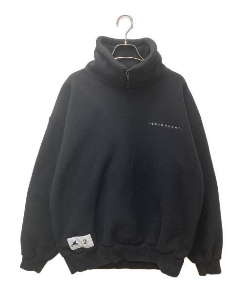 DESCENDANT（ディセンダント）DESCENDANT (ディセンダント) BURY ZIP FLEECE BLACK ブラック サイズ:2の古着・服飾アイテム