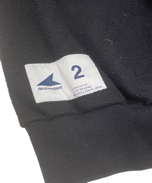 DESCENDANT（ディセンダント）DESCENDANT (ディセンダント) BURY ZIP FLEECE BLACK ブラック サイズ:2の古着・服飾アイテム
