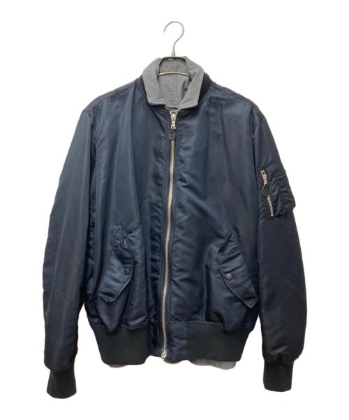 uniform experiment（ユニフォームエクスペリメント）uniform experiment (ユニフォームエクスペリメント) REVERSIBLE MA-1 BLOUSON ネイビー サイズ:3の古着・服飾アイテム