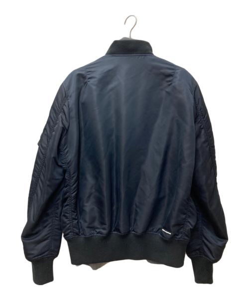 uniform experiment（ユニフォームエクスペリメント）uniform experiment (ユニフォームエクスペリメント) REVERSIBLE MA-1 BLOUSON ネイビー サイズ:3の古着・服飾アイテム