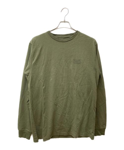 uniform experiment（ユニフォームエクスペリメント）uniform experiment (ユニフォームエクスペリメント) L/S UEN PHYSICAL FITNESS TEE　UE-180070 グリーン サイズ:34の古着・服飾アイテム