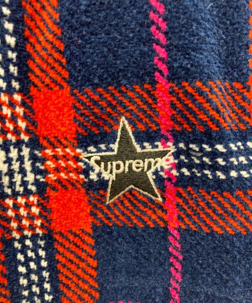 SUPREME（シュプリーム）SUPREME (シュプリーム) Plaid Velour Short ネイビー×レッド サイズ:Mの古着・服飾アイテム