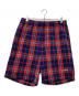 SUPREME（シュプリーム）の古着「Plaid Velour Short」｜ネイビー×レッド