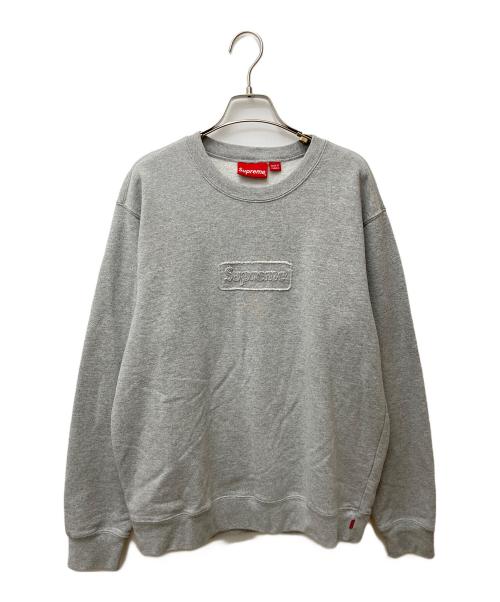 SUPREME（シュプリーム）SUPREME (シュプリーム) Cutout Logo Crewneck グレー サイズ:Mの古着・服飾アイテム