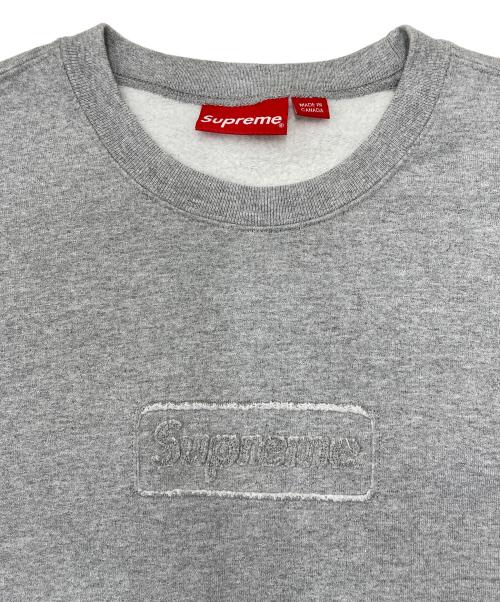 SUPREME（シュプリーム）SUPREME (シュプリーム) Cutout Logo Crewneck グレー サイズ:Mの古着・服飾アイテム