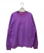 SUPREMEシュプリーム）の古着「Cutout Logo Crewneck」｜パープル