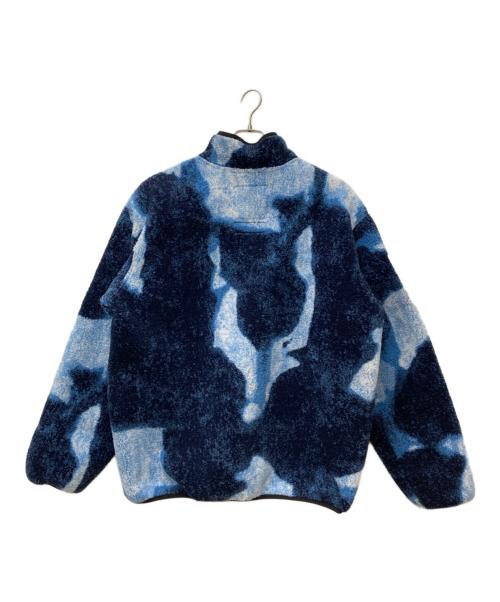 THE NORTH FACE（ザ ノース フェイス）THE NORTH FACE (ザ ノース フェイス) SUPREME (シュプリーム) Bleached Denim Print Fleece Jacket Indigo ブルー サイズ:Lの古着・服飾アイテム