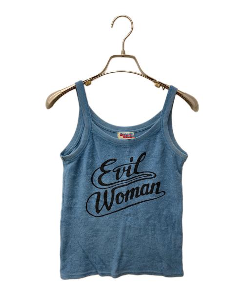 Hysteric Glamour（ヒステリックグラマー）Hysteric Glamour (ヒステリックグラマー) ロゴパイルキャミソール 2CR-1920 ブルー サイズ:FREEの古着・服飾アイテム