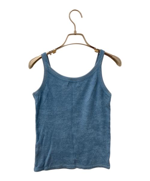 Hysteric Glamour（ヒステリックグラマー）Hysteric Glamour (ヒステリックグラマー) ロゴパイルキャミソール 2CR-1920 ブルー サイズ:FREEの古着・服飾アイテム