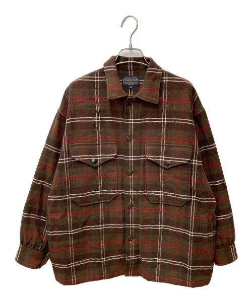 PENDLETON（ペンドルトン）PENDLETON (ペンドルトン) CPOジャケット 9475-7113 ブラウン サイズ:Mの古着・服飾アイテム