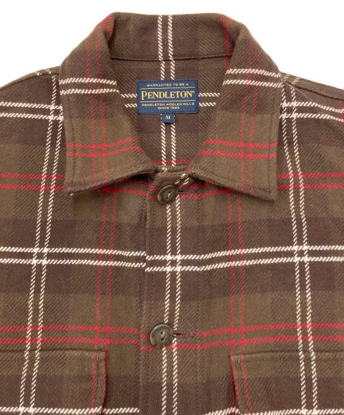 PENDLETON（ペンドルトン）PENDLETON (ペンドルトン) CPOジャケット 9475-7113 ブラウン サイズ:Mの古着・服飾アイテム