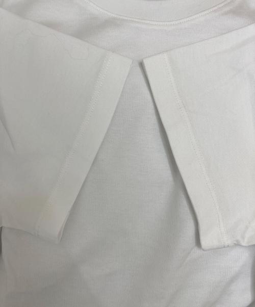 Mila Owen（ミラオーウェン）Mila Owen (ミラオーウェン) Ｍロゴ2サイズハイラインTシャツ　09WCT251078 ホワイト 未使用品の古着・服飾アイテム