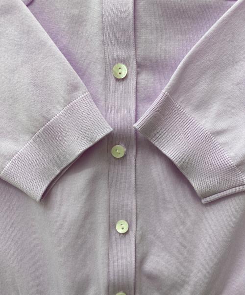 CABAN（キャバン）CABAN (キャバン) ファインポリエステル ハーフスリーブポケットカーディガン　39-02-31-02005 ライトパープル サイズ:S 未使用品の古着・服飾アイテム