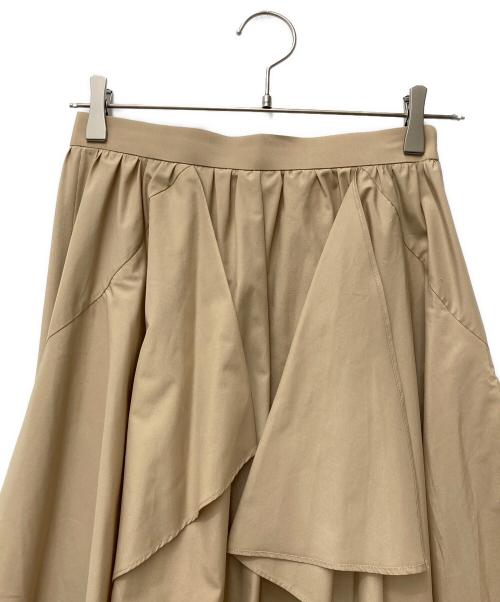 Loulou Willoughby（ルルウィルビー）Loulou Willoughby (ルルウィルビー) イレギュラーラッフルスカート　21242011040 ベージュ サイズ:1の古着・服飾アイテム