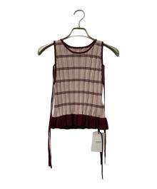 Ameri（アメリ）の古着「MEDI PURIPURI SHORT KNIT TOP　0225101930930」｜ピンク