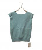 CABANキャバン）の古着「コットンポリエステル バックオープフレンチスリーブプルオーバー　39-02-41-02010」｜ライトブルー