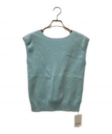 CABAN（キャバン）の古着「コットンポリエステル バックオープフレンチスリーブプルオーバー　39-02-41-02010」｜ライトブルー