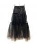 MAISON SPECIAL（メゾンスペシャル）の古着「Metallic Hard Tulle Skirt　21241515201」｜ブラック