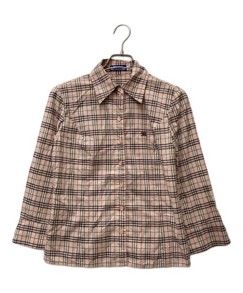 BURBERRY LONDON（バーバリーロンドン）BURBERRY LONDON (バーバリーロンドン) チェックシャツ FEF07-570-12 ピンク サイズ:36の古着・服飾アイテム