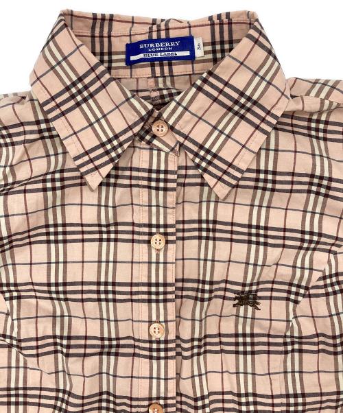 BURBERRY LONDON（バーバリーロンドン）BURBERRY LONDON (バーバリーロンドン) チェックシャツ FEF07-570-12 ピンク サイズ:36の古着・服飾アイテム