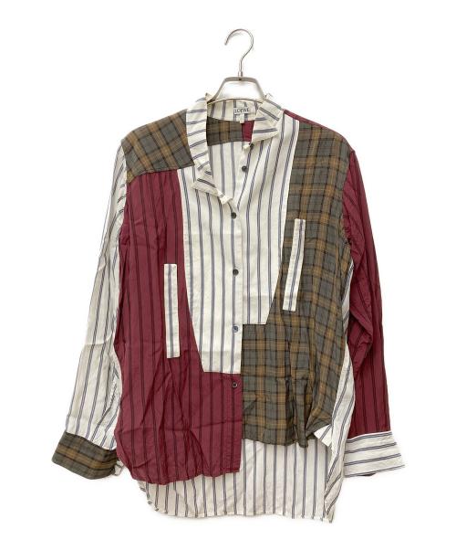 LOEWE（ロエベ）LOEWE (ロエベ) クレイジーパターンアシンメトリーシャツ S2299221AK マルチカラー サイズ:Sの古着・服飾アイテム