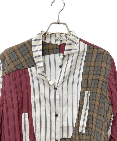 LOEWE（ロエベ）LOEWE (ロエベ) クレイジーパターンアシンメトリーシャツ S2299221AK マルチカラー サイズ:Sの古着・服飾アイテム