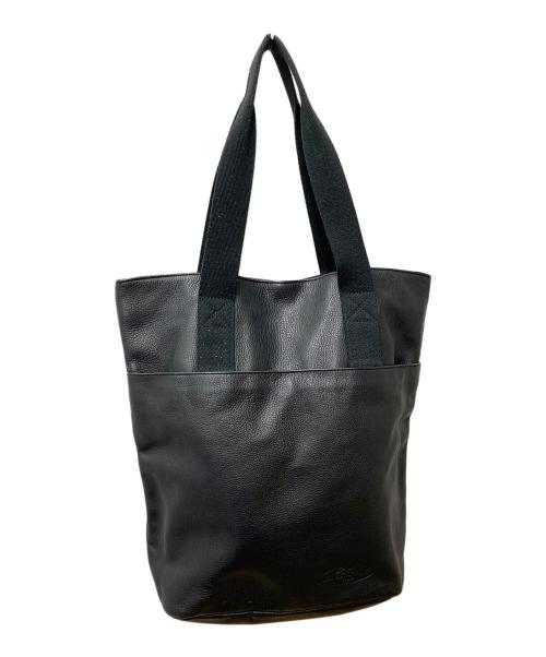 EASTPAK（イーストパック）EASTPAK (イーストパック) オールレザートートバッグ ブラックの古着・服飾アイテム