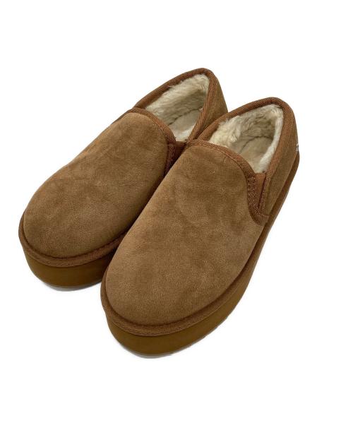 emu（エミュー）emu (エミュー) Stinger Reef Flatform　厚底ムートンシューズ ブラウン サイズ:7の古着・服飾アイテム