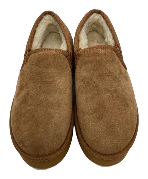 emu（エミュー）emu (エミュー) Stinger Reef Flatform　厚底ムートンシューズ ブラウン サイズ:7の古着・服飾アイテム