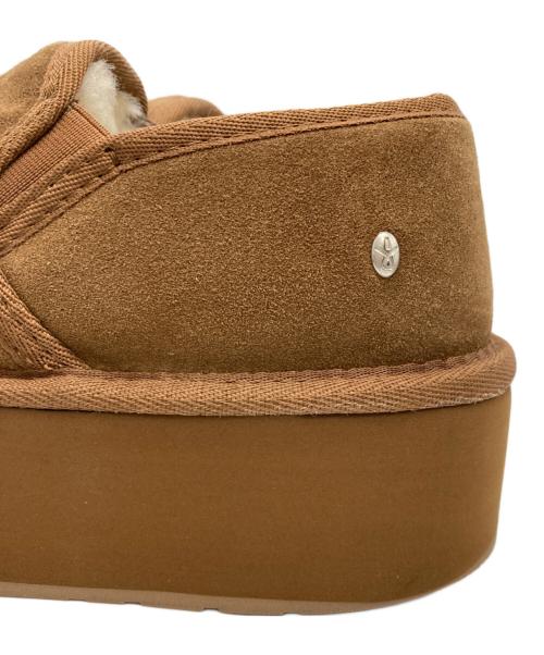 emu（エミュー）emu (エミュー) Stinger Reef Flatform　厚底ムートンシューズ ブラウン サイズ:7の古着・服飾アイテム