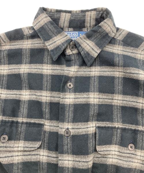 POLO RALPH LAUREN（ポロ・ラルフローレン）POLO RALPH LAUREN (ポロ・ラルフローレン) チェックネルシャツ　BENFORD ブラック サイズ:Sの古着・服飾アイテム