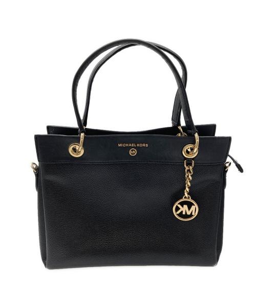 MICHAEL KORS（マイケルコース）MICHAEL KORS (マイケルコース) スーザンサッチェルミディアム2Wayバッグ　30F1GUSS2L ブラックの古着・服飾アイテム