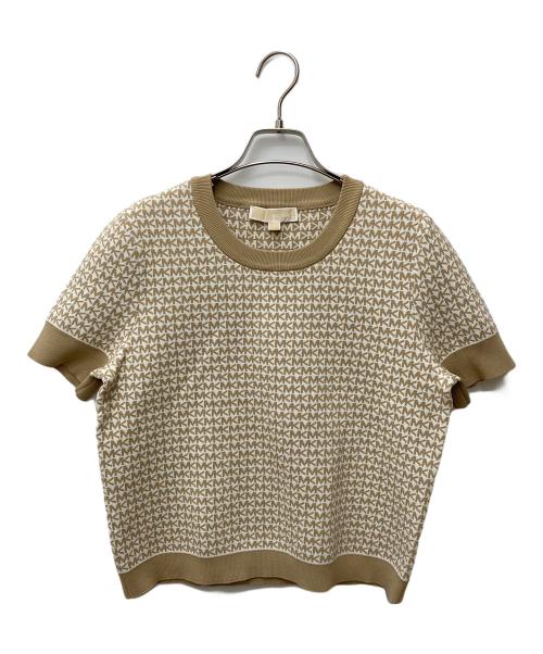 MICHAEL KORS（マイケル・コース）MICHAEL KORS (マイケルコース) ニット JU260G74GH ベージュ サイズ:L 未使用品の古着・服飾アイテム