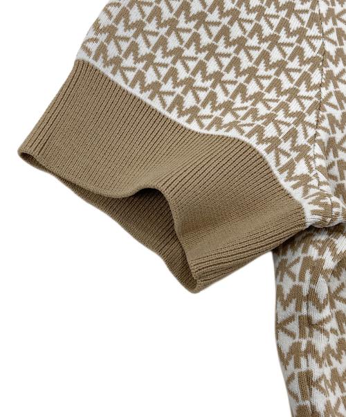 MICHAEL KORS（マイケル・コース）MICHAEL KORS (マイケルコース) ニット JU260G74GH ベージュ サイズ:L 未使用品の古着・服飾アイテム