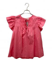devotion twins（デボーションツインズ）の古着「ノースリーブフリルブラウス 023.008G」｜ピンク