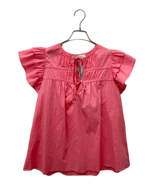 devotion twins（デボーションツインズ）devotion twins (デボーションツウィンズ) ノースリーブフリルブラウス 023.008G ピンク サイズ:S 未使用品の古着・服飾アイテム