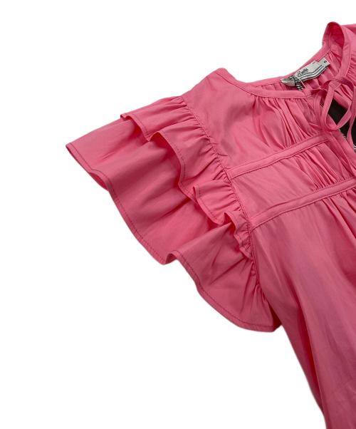 devotion twins（デボーションツインズ）devotion twins (デボーションツウィンズ) ノースリーブフリルブラウス 023.008G ピンク サイズ:S 未使用品の古着・服飾アイテム