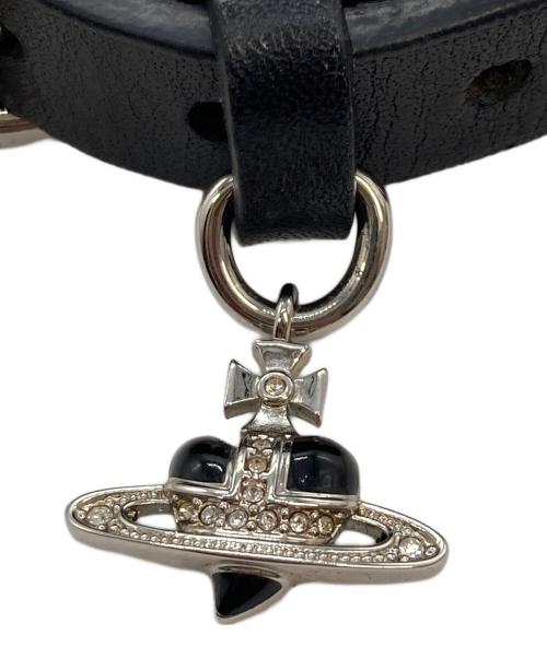 Vivienne Westwood（ヴィヴィアンウエストウッド）Vivienne Westwood (ヴィヴィアンウエストウッド) DIAMANTE HEARTチョーカー ブラックの古着・服飾アイテム