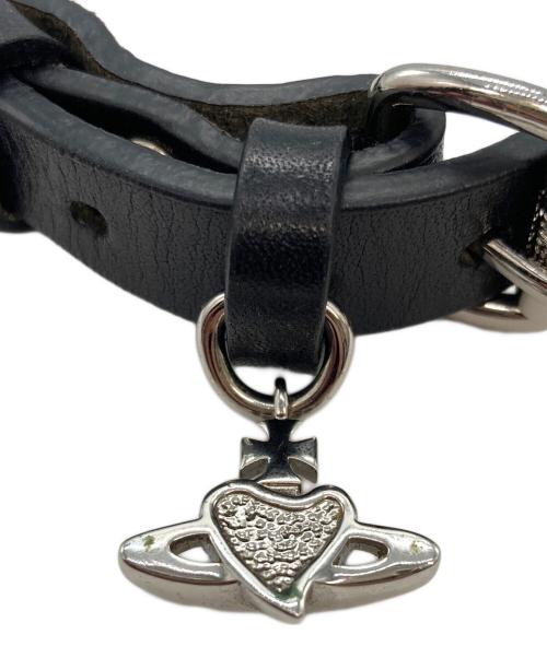 Vivienne Westwood（ヴィヴィアンウエストウッド）Vivienne Westwood (ヴィヴィアンウエストウッド) DIAMANTE HEARTチョーカー ブラックの古着・服飾アイテム