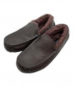 UGGアグ）の古着「M ASCOT MARBLE LEATHER　モカシンシューズ」｜ブラウン