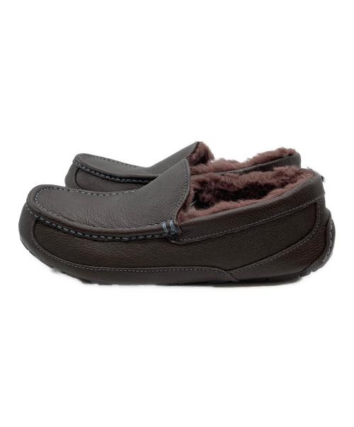UGG（アグ）UGG (アグ) M ASCOT MARBLE LEATHER　モカシンシューズ ブラウン サイズ:26cmの古着・服飾アイテム