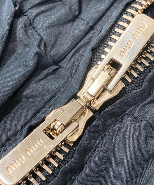 MIU MIU（ミュウミュウ）MIU MIU (ミュウミュウ) TELA TEC JACKET ML932 S231 121I ブラック サイズ:36の古着・服飾アイテム