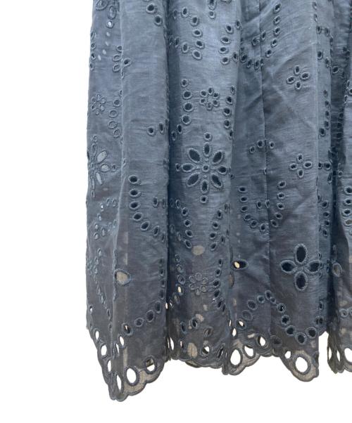 FRAY ID（フレイ アイディー）FRAY ID (フレイ アイディー) カットワークレースティアードキャミワンピース　FWFO252087 ブラックの古着・服飾アイテム