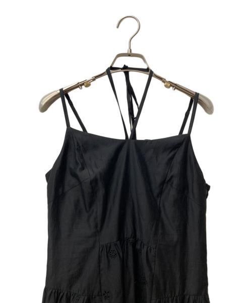 FRAY ID（フレイ アイディー）FRAY ID (フレイ アイディー) カットワークレースティアードキャミワンピース　FWFO252087 ブラックの古着・服飾アイテム